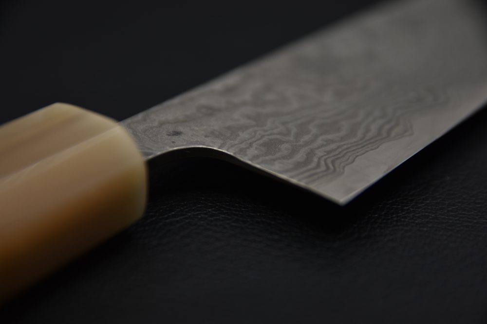 Shiro Kamo SG2 Kurozome Damascus Sujihiki 240mm Ébène