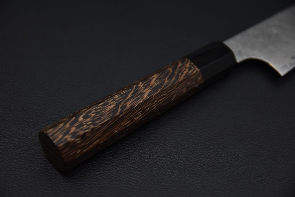 Hatsukokoro Ginyo Ginsan Tsuchime Damascus Petty 150mm Wenge