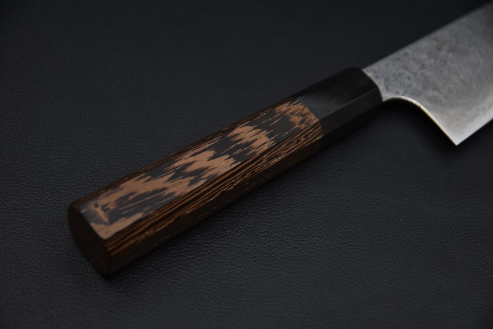 Hatsukokoro Ginyo Ginsan Tsuchime Damascus Gyuto 210mm Wenge