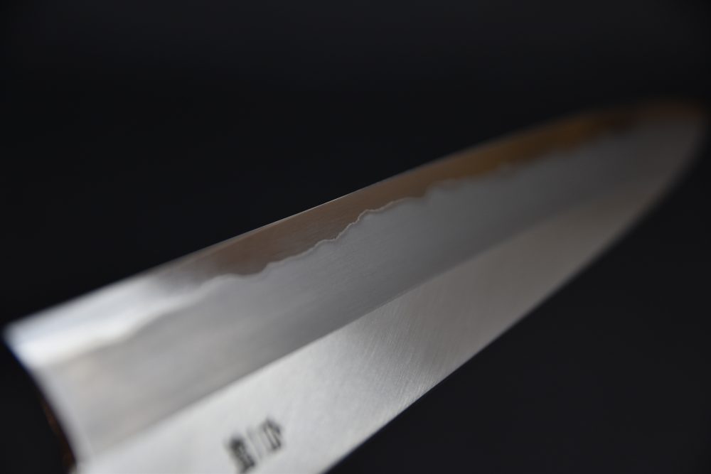 Hitohira Togashi Shirogami #1 Stainless Clad Sujihiki 240mm Ziricote