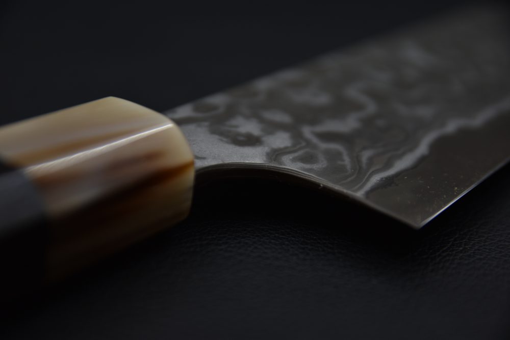 Nigara Hamono Aogami #2 Damascus 210mm Gyuto Ébène #2