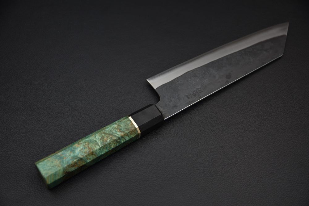 Yoshida Hamono HAP 40 Bunka 190mm Kurouchi Loupe D'érable (Vert)