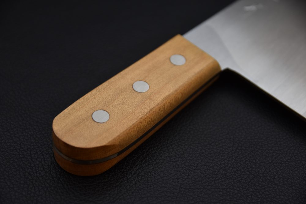 Hitohira Togashi Shirogami #2 Chinese Cleaver 220mm Gumi (#7)