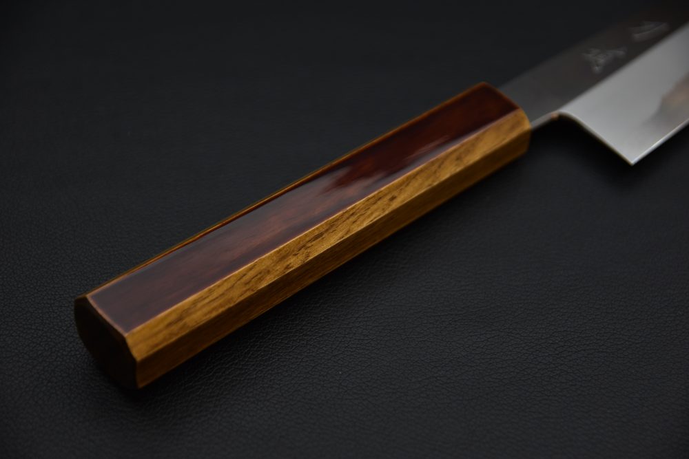 Hado Junpaku Shirogami #1 Stainless Clad Gyuto 210mm Chêne Laqué