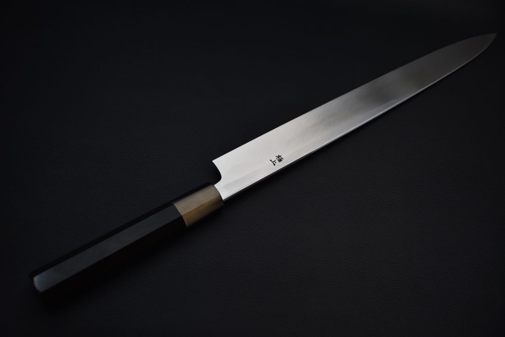 Hitohira Tanaka Mosuke Shirogami #2 Yanagiba 300mm Ebony