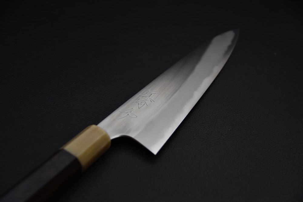 Mazaki Hamono Shirogami #2 Migaki Gyuto 210mm Ébène