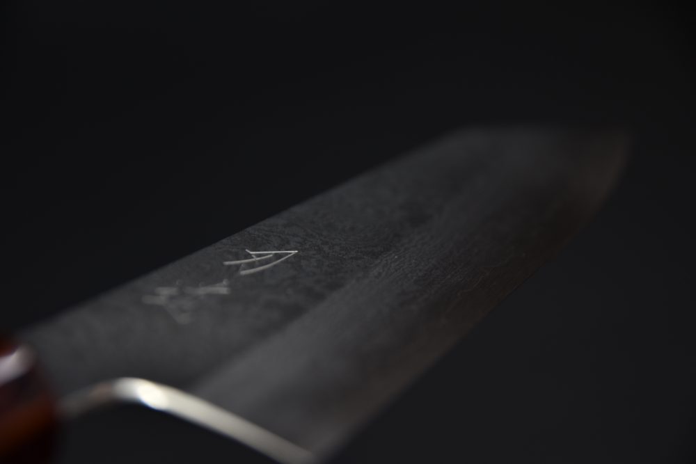 Hado Ginsan Damascus Bunka 180mm Kijiro Laqué
