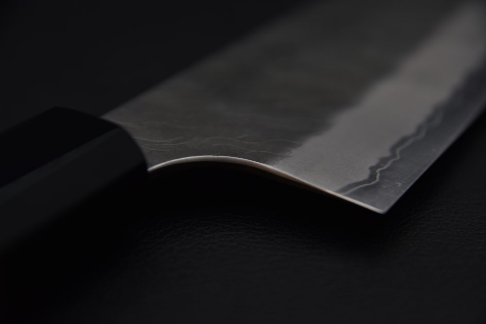 Nigara Hamono Aogami Super Migaki Tsuchime Nakiri Kiritsuke 180mm Tagayasan