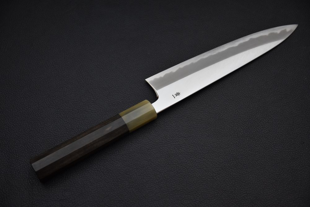 Hitohira Tanaka Kyuzo Aogami #1 Migaki Gyuto 210mm Taihei Ébène