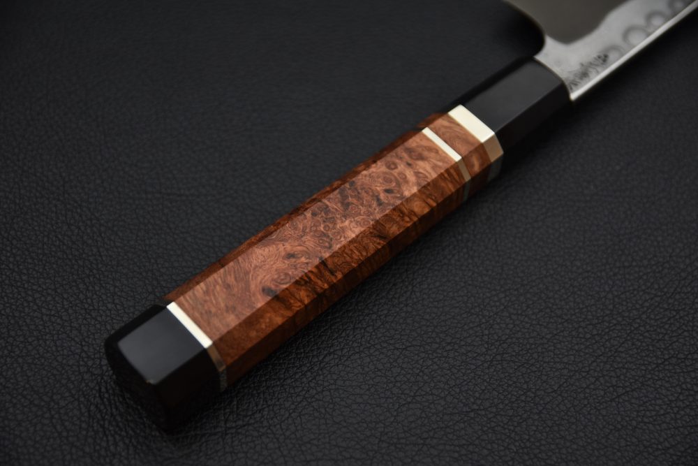 Nigara Hamono Troll killer Aogami #2 Damascus Yanagiba 300 Karin