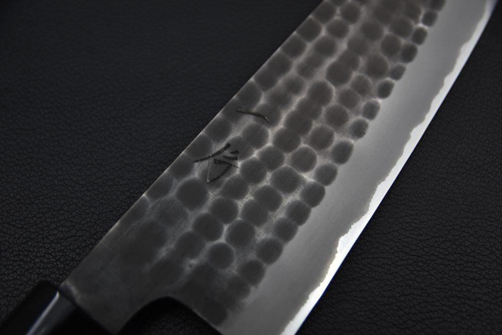 Hitohira Hinode Tsuchime Shirogami #2 Stainless Clad Gyuto 210mm Ho