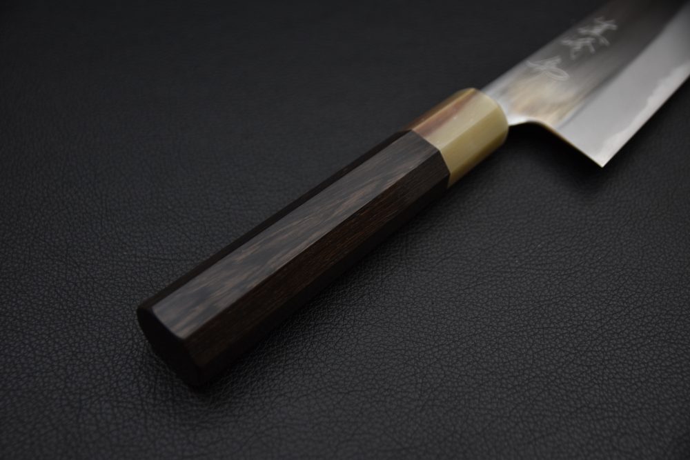 Mazaki Hamono Shirogami #2 Migaki Gyuto 240mm Ébène