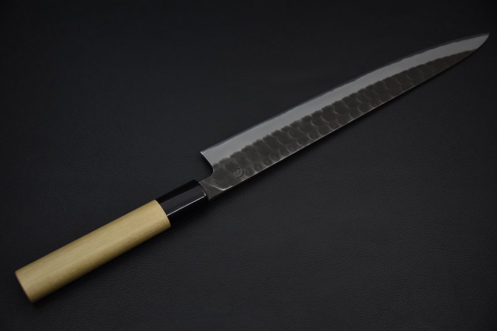 Hitohira Hinode Tsuchime Shirogami #2 Stainless Clad Sujihiki 270mm Ho
