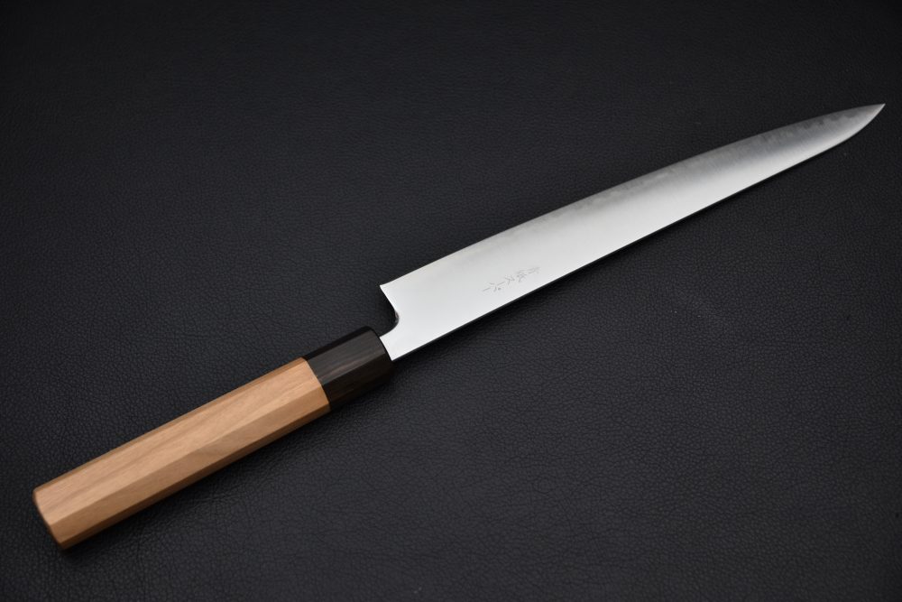 Hitohira Futana SB Migaki Sujihiki 240mm Cerisier