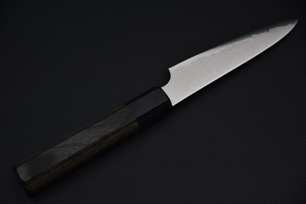 Hitohira Imojiya TH Damascus Petty 120mm Pakka