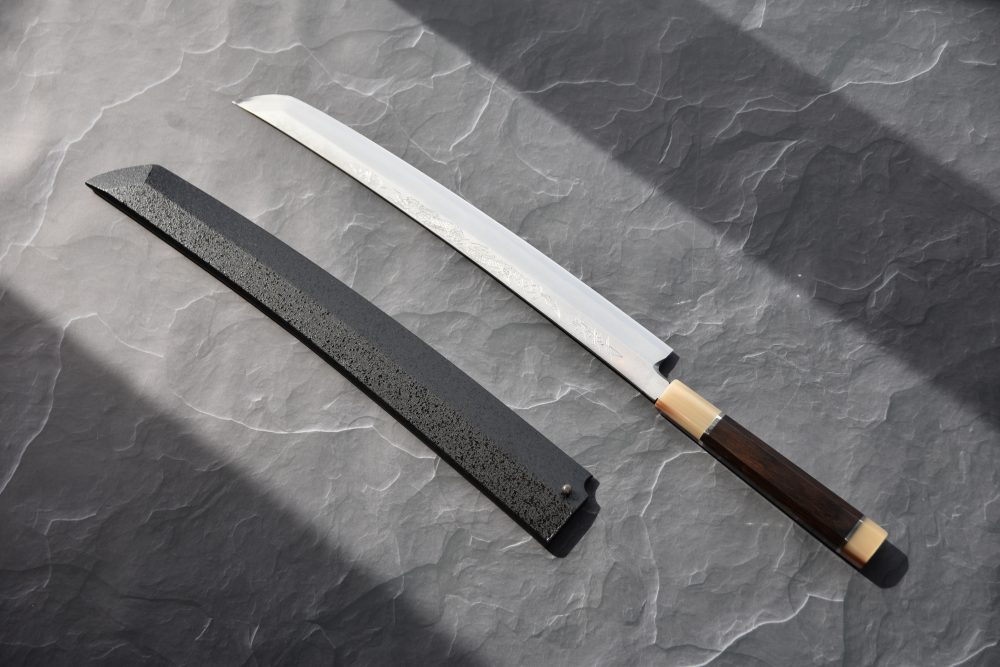 Sakai Takayuki Zangetsu Dragon Ginsan Sakimaru Takohiki 330mm Ébène