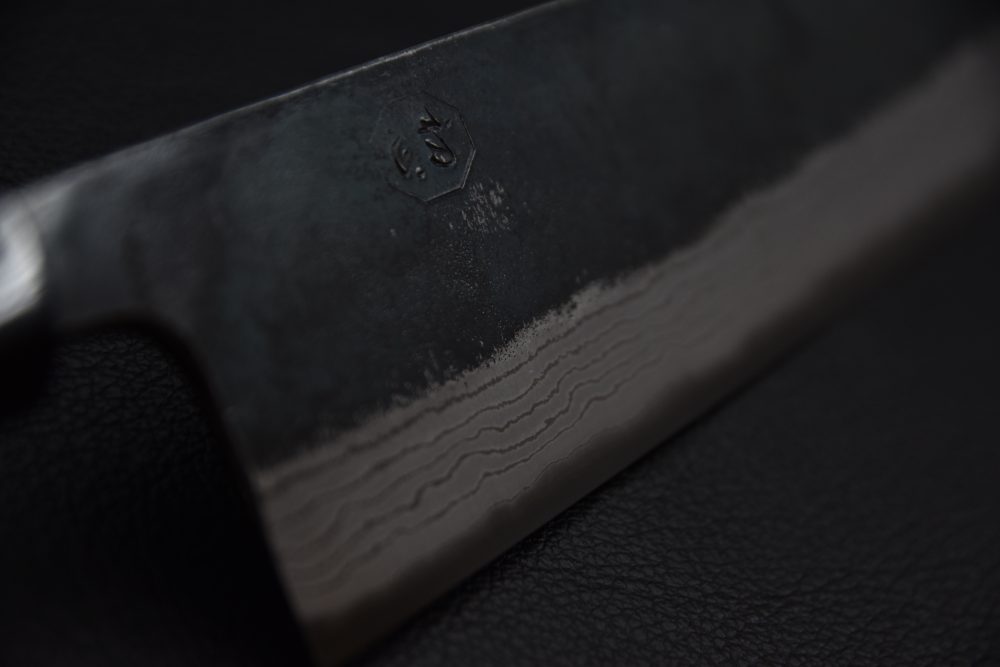 Hatsukokoro Kumokage Aogami #2 Damascus Kurouchi Gyuto 240mm Tagayasan