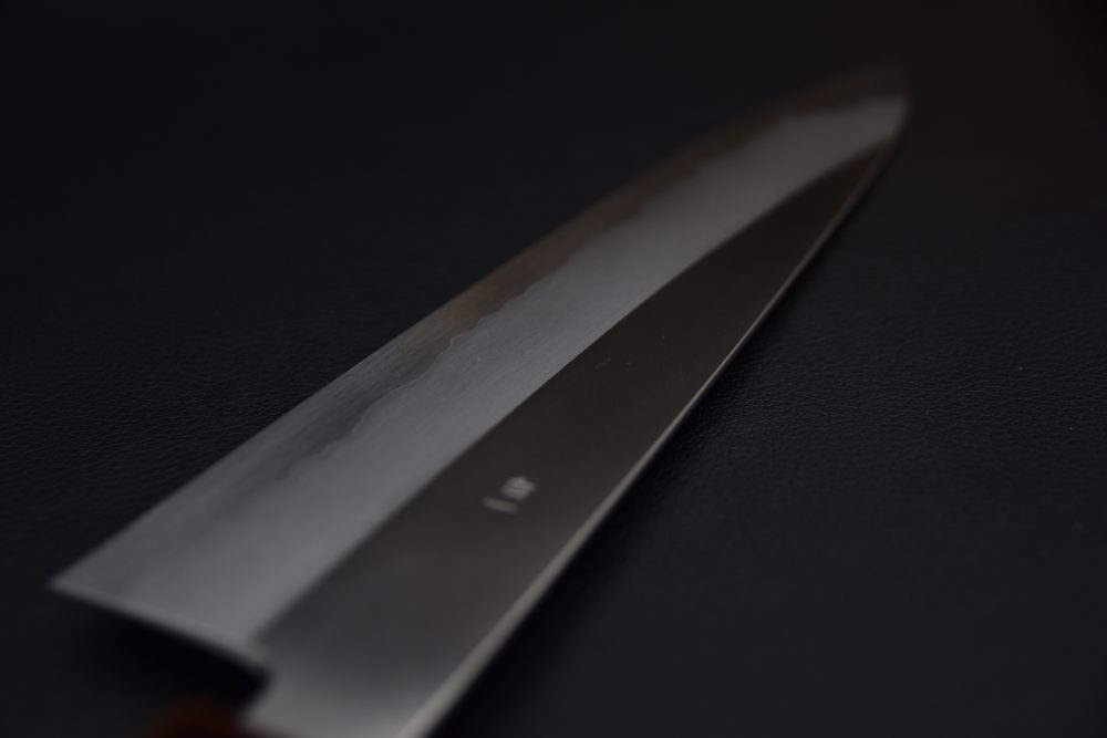 Hado Junpaku Shirogami #1 Stainless Clad Gyuto 240mm Chêne Laqué