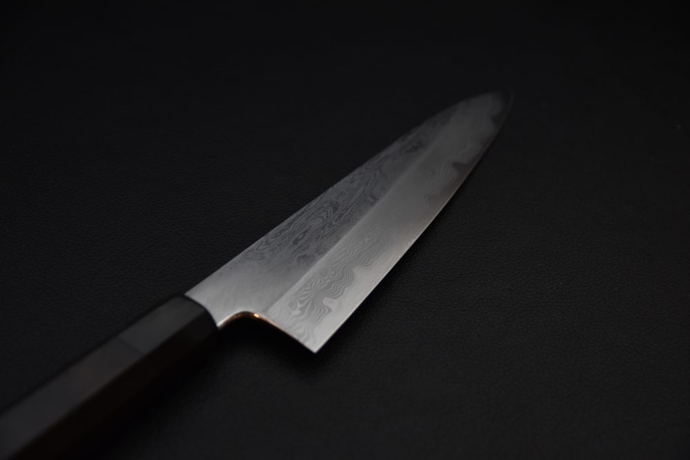 Nakagawa Satoshi Aogami #1 Damascus Gyuto 210mm Ébène