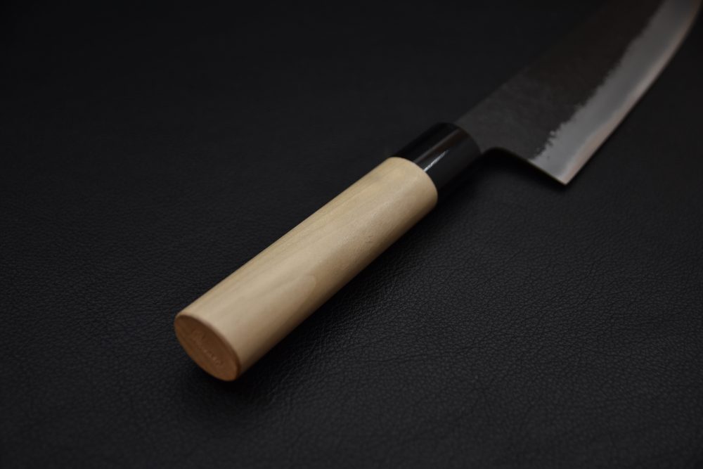 Mutsumi Hinoura Kurouchi Shirogami #2 Gyuto 240mm Ho