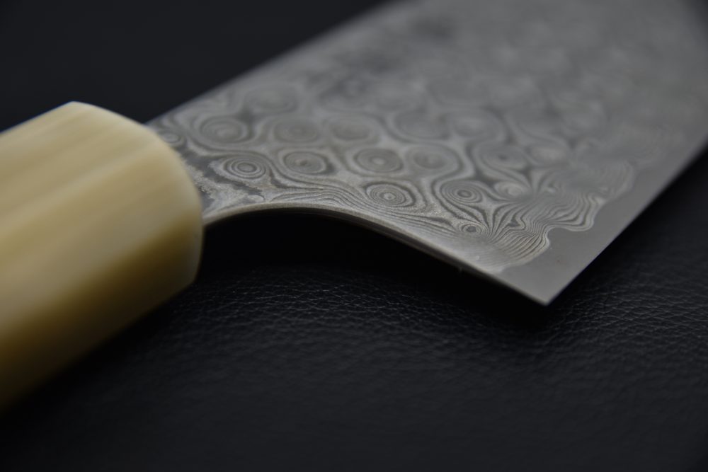 Nigara Hamono SG2 Anmon Damascus Kiritsuke Gyuto 210mm Ébène