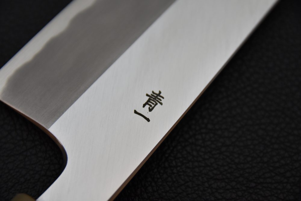 Hitohira Tanaka Kyuzo Aogami #1 Migaki Gyuto 240mm Taihei Ébène de Macassar