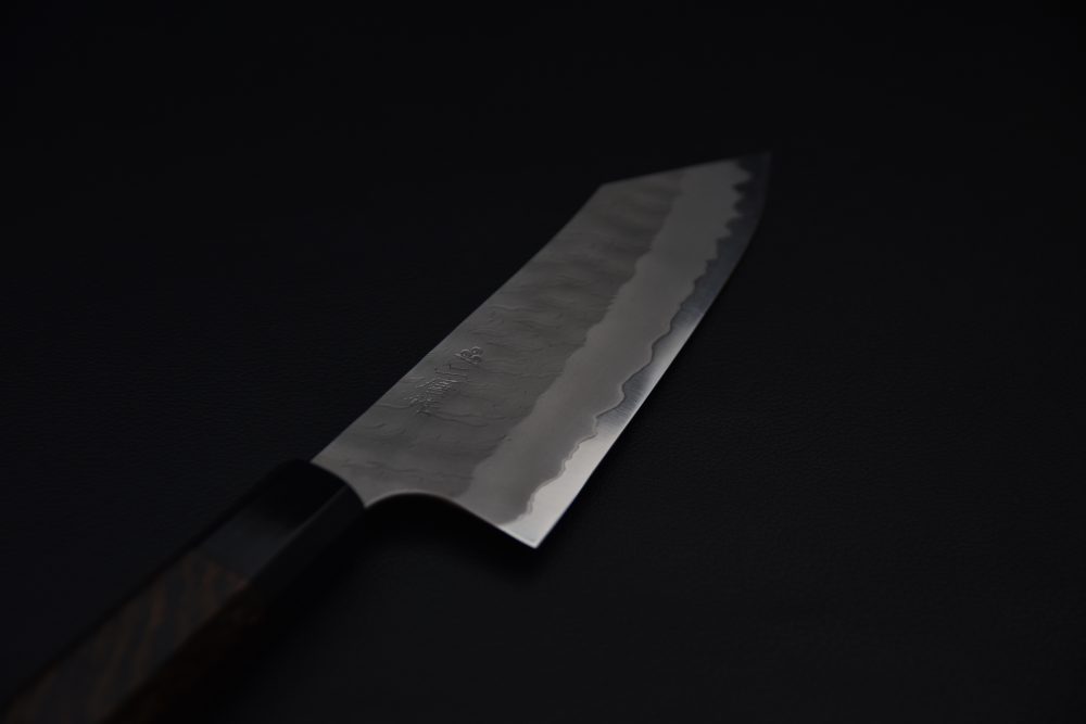 Nigara Hamono Aogami Super Migaki Tsuchime Bunka 180mm Tagayasan