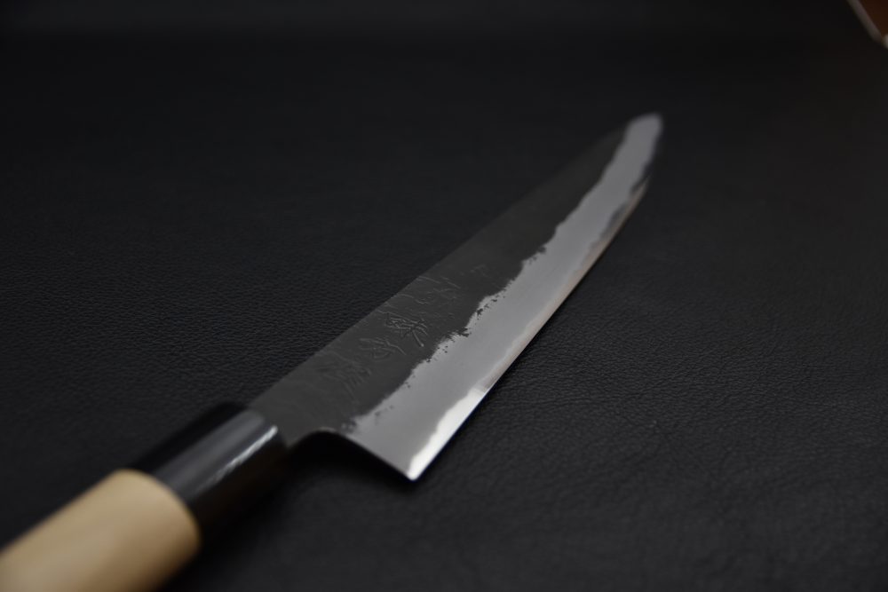 Mutsumi Hinoura Kurouchi Shirogami #2 Sujihiki 270mm Ho