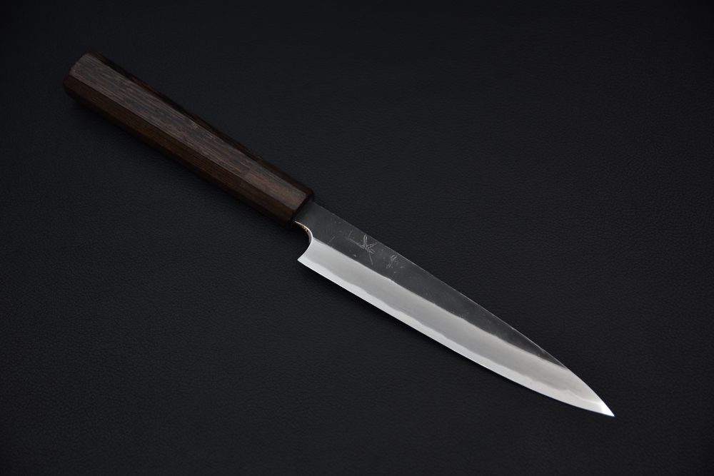 Hitohira Togashi Shirogami #2 Kurouchi Petty 165mm Tagayasan