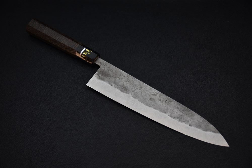 Goko Hamono Nashiji Shirogami Stainless Clad #1 Gyuto 240mm Tagayasan