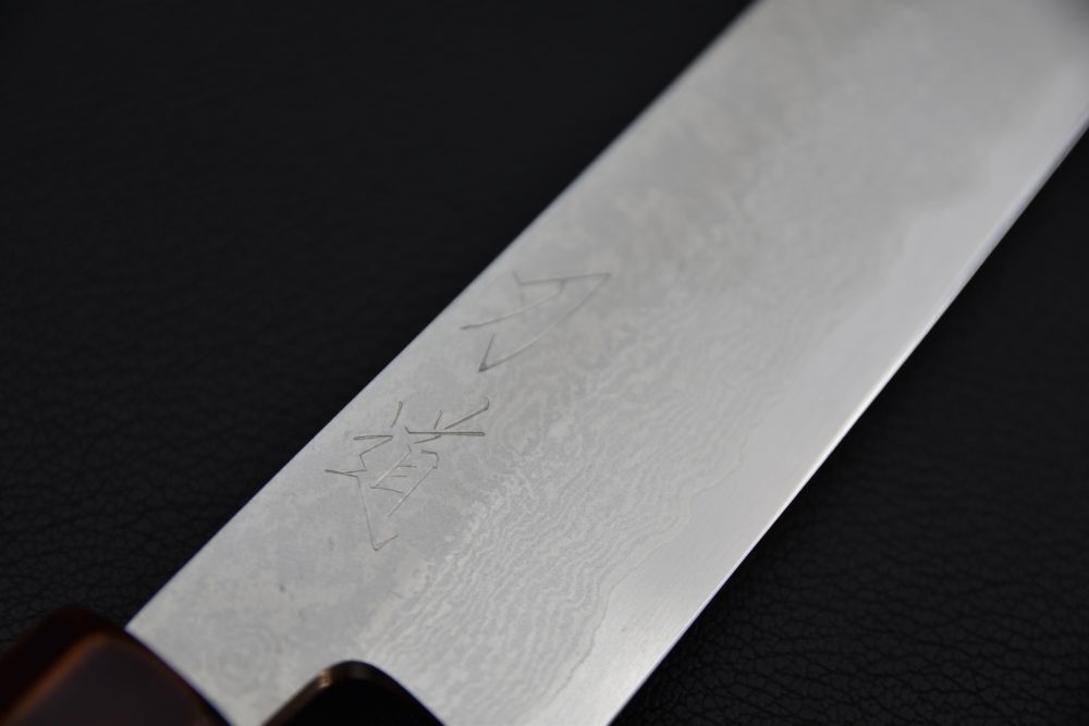 Hado Ginsan Damascus Kiritsuke Petty 150mm Kijiro Laqué