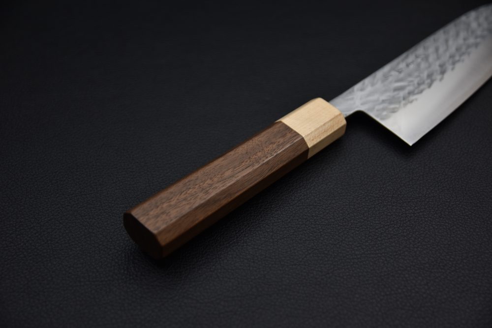 Hitohira TD SLD Tsuchime Santoku 165mm Walnut