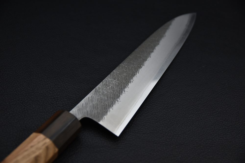 Yoshikane Hamono Shirogami #2 Stainless Clad Tsuchime Gyuto 210mm