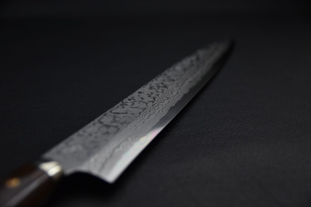 Yoshihiro Yauji Aogami #2 Damascus Yanagiba 330mm Ironwood