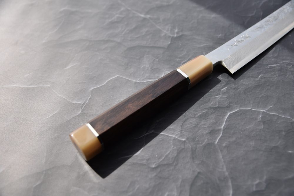 Sakai Takayuki Zangetsu Dragon Ginsan Sakimaru Takohiki 330mm Ébène