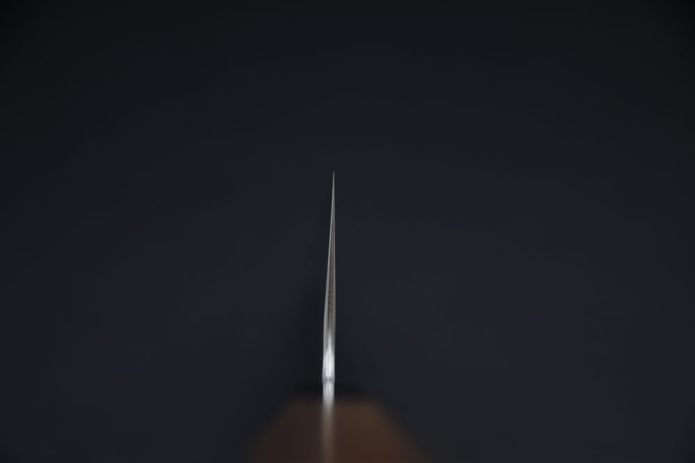 Hatsukokoro Aogami Super Damascus Kurouchi Bunka 170mm Noyer