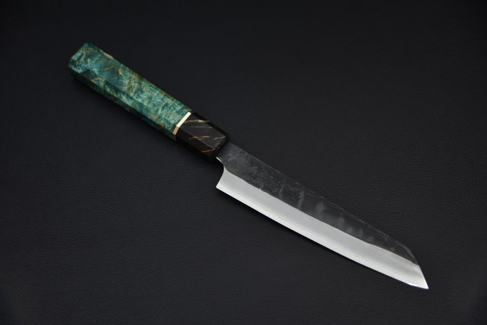 Yoshida Hamono HAP 40 Kiritsuke Petty 135mm Kurouchi Loupe D'érable (Vert)