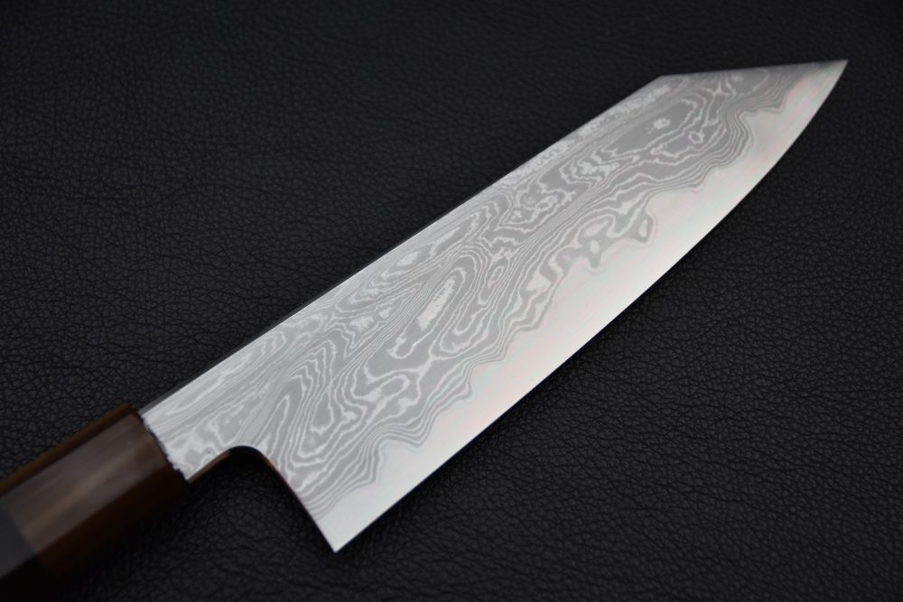 Nakagawa Uchihamono Aogami #1 Suminagashi Bunka 180mm Ébène