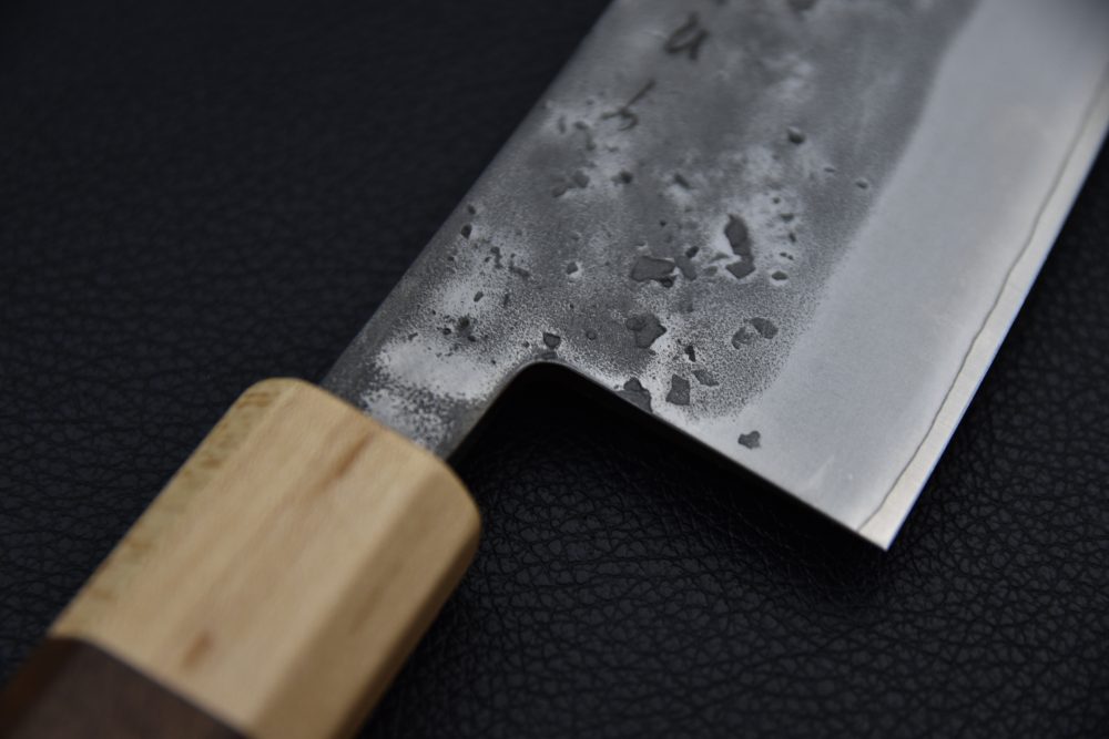 Hitohira TD SLD Nashiji Santoku 165mm Noyer