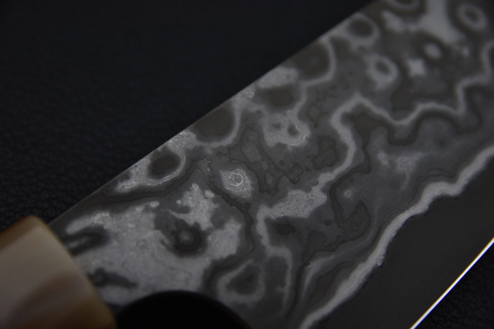 Nigara Hamono Aogami #2 Damascus 210mm Gyuto Ébène #2
