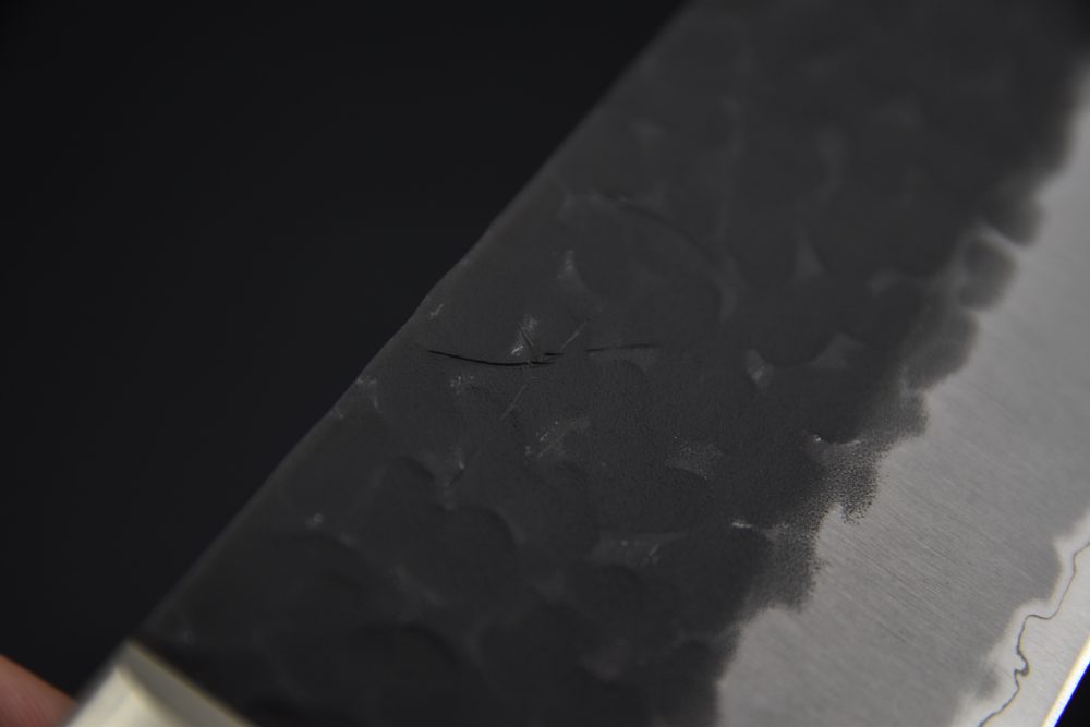 Hitohira Futana SB Kuro Tsuchime Nakiri 165mm Pakka (Yo)