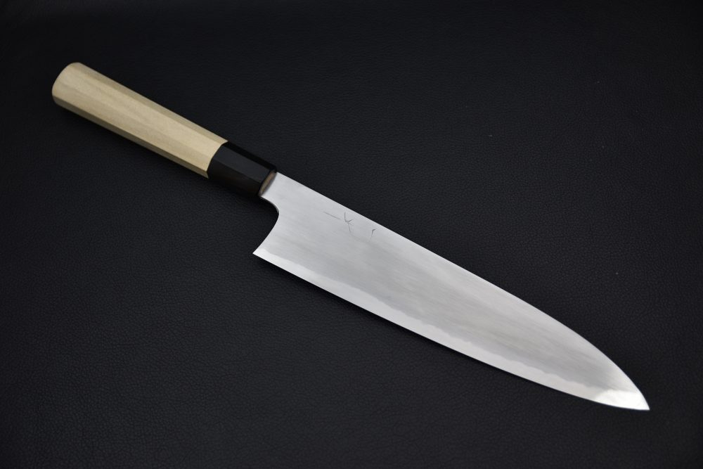 Hitohira Gorobei Rikichi Shirogami #2 Kasumi Gyuto 240mm Ho