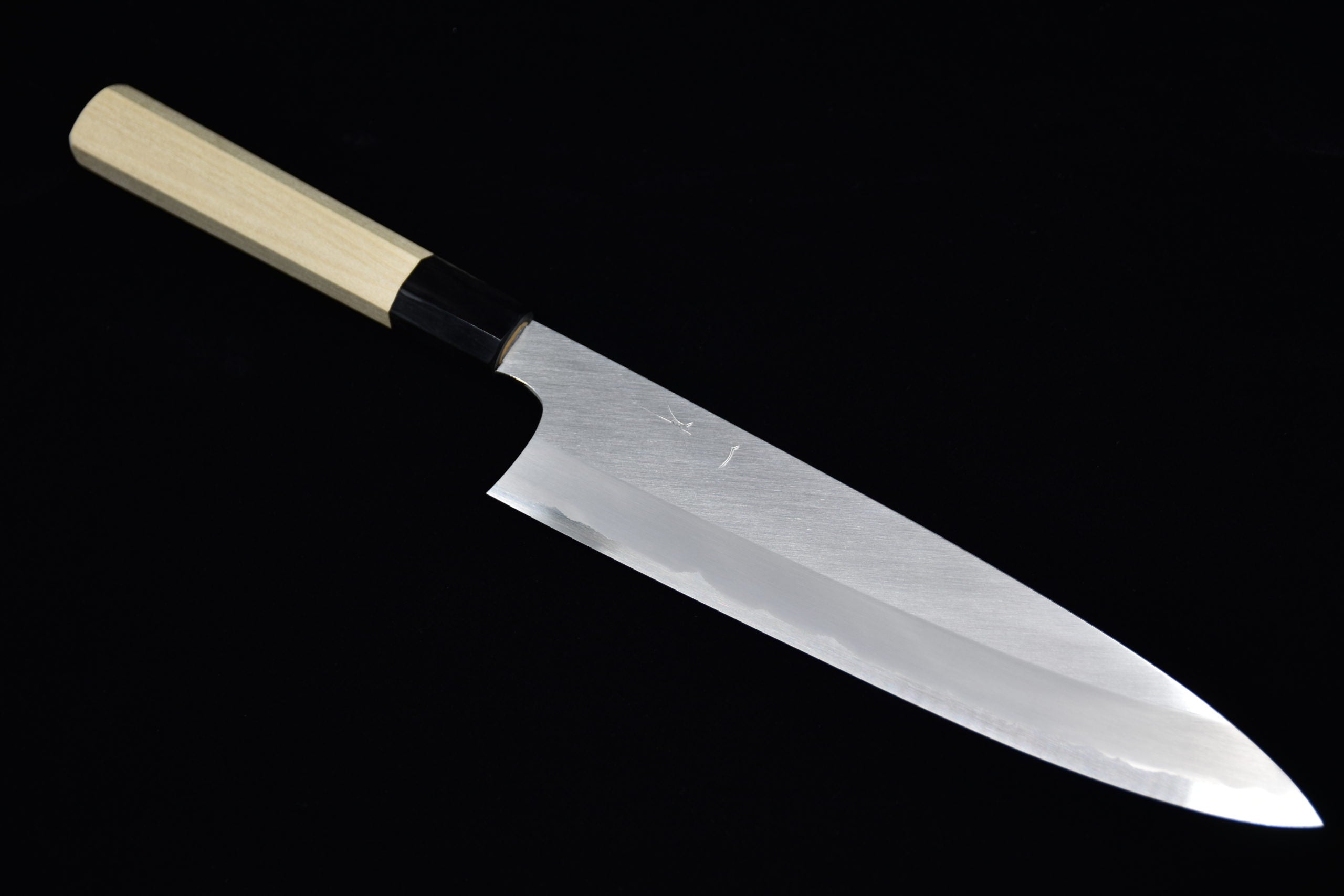 Hitohira Togashi Shirogami #1 Stainless Clad Gyuto 240mm Bois de Ho