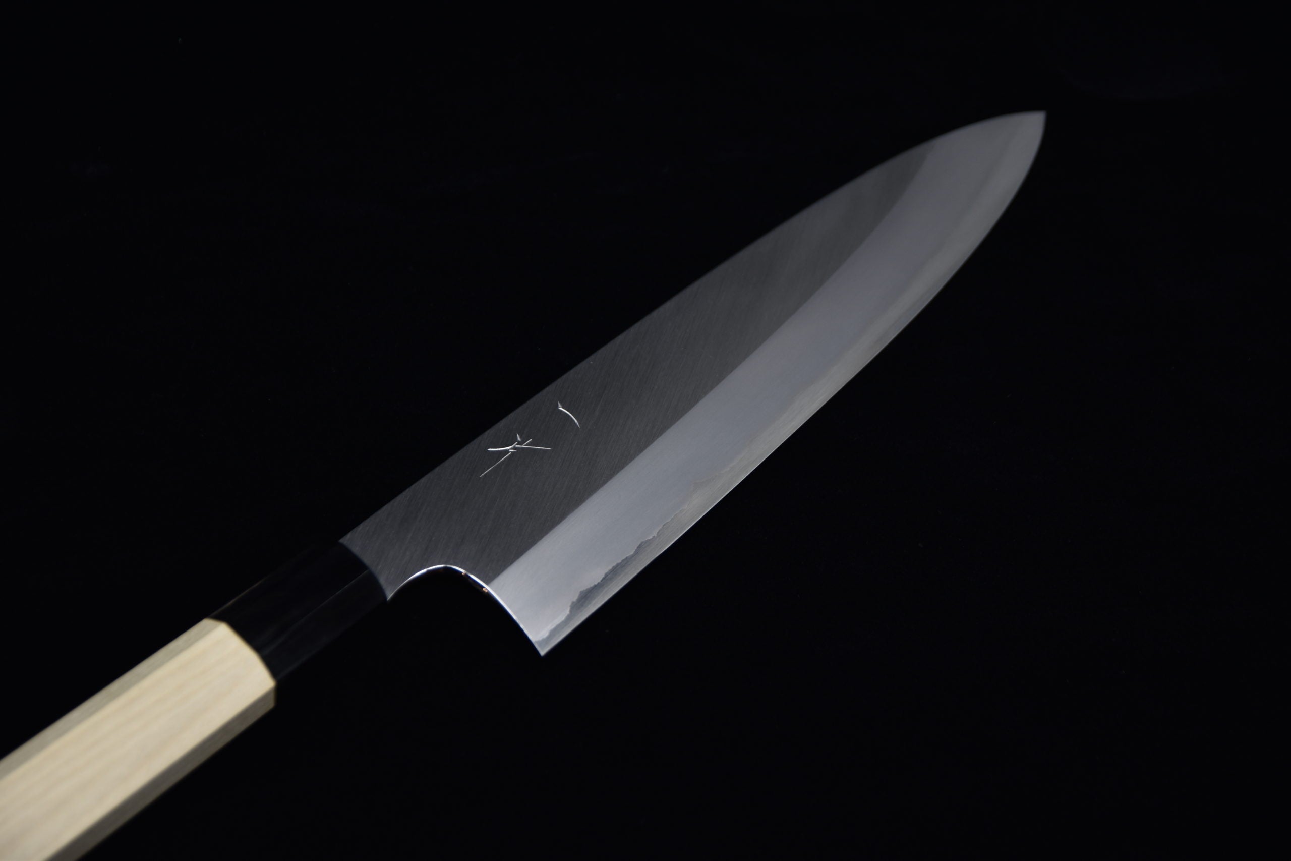 Hitohira Togashi Shirogami #1 Stainless Clad Gyuto 240mm Ho Wood