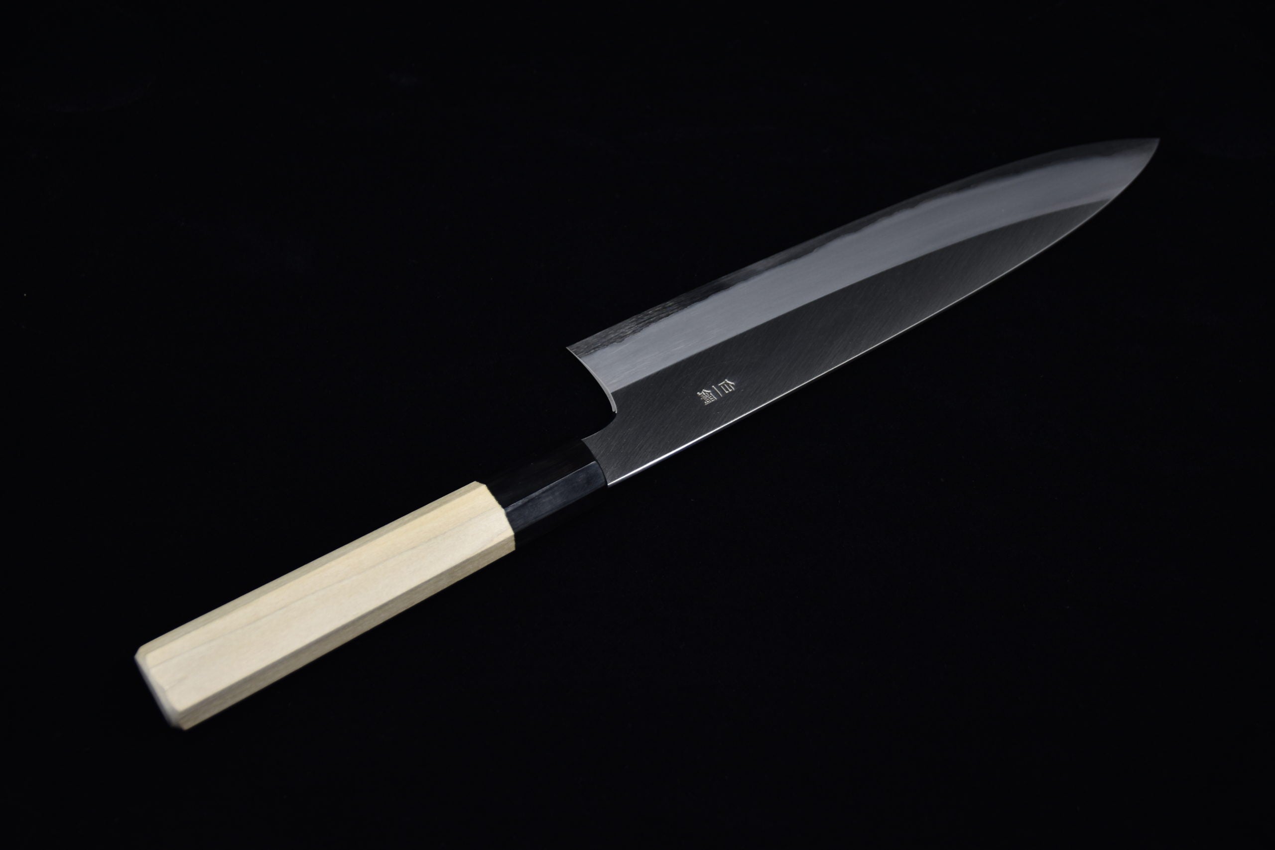 Hitohira Togashi Shirogami #1 Stainless Clad Gyuto 240mm Bois de Ho