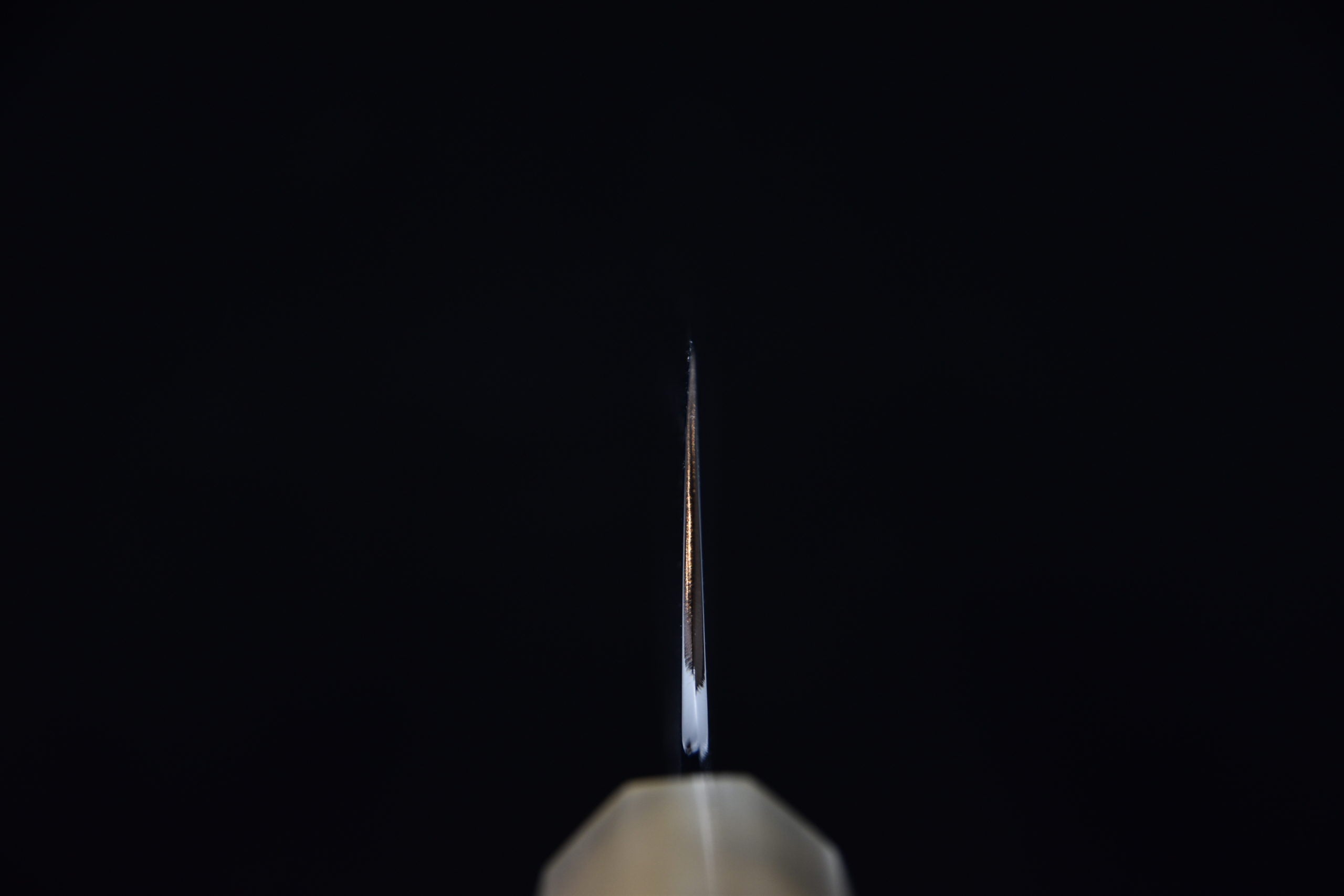 Hitohira Kikuchiyo Yohei Ginsan Kasumi Santoku 180mm Ebony wood