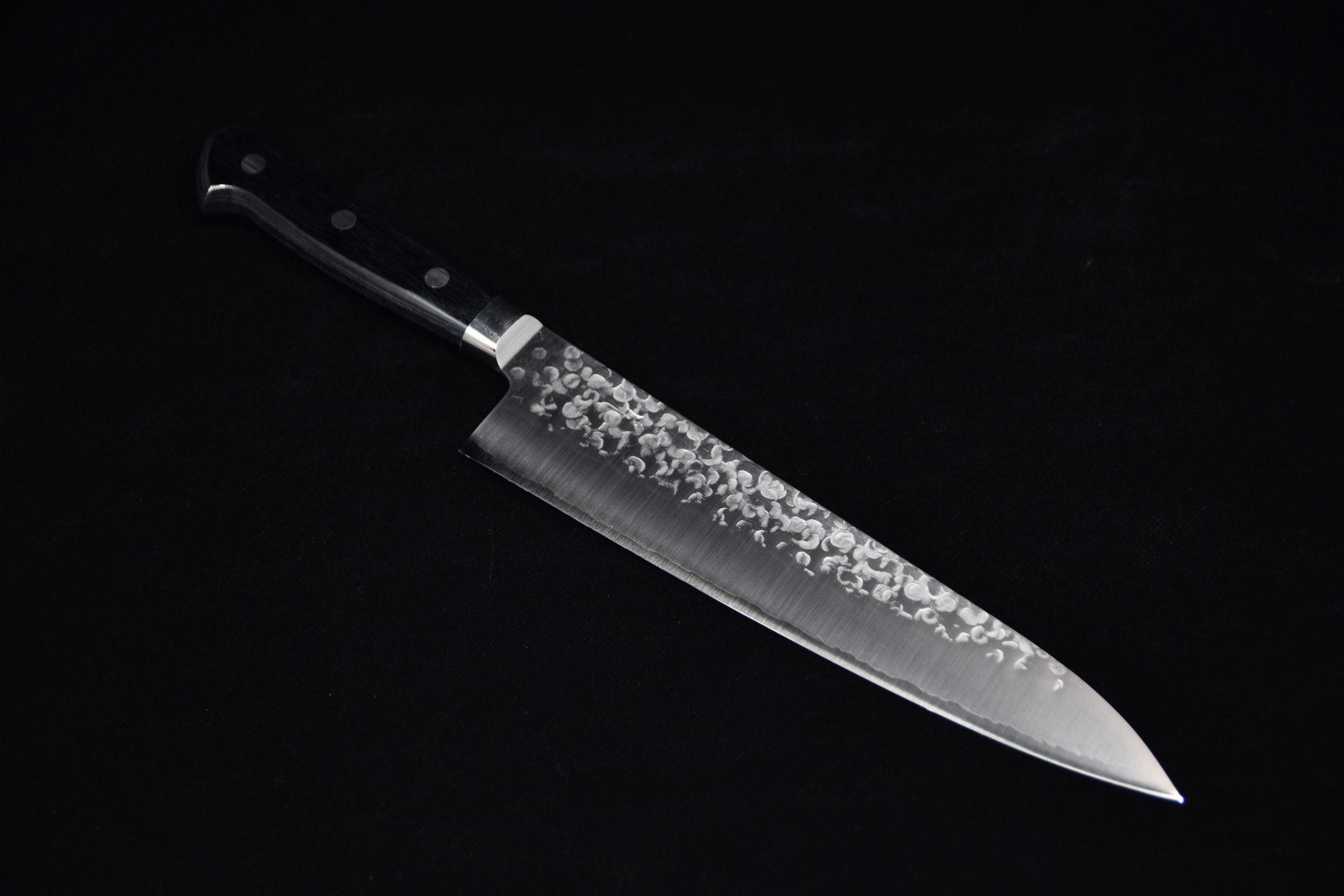 Hitohira T10 Tsuchime Gyuto 210mm Bois de Pakka