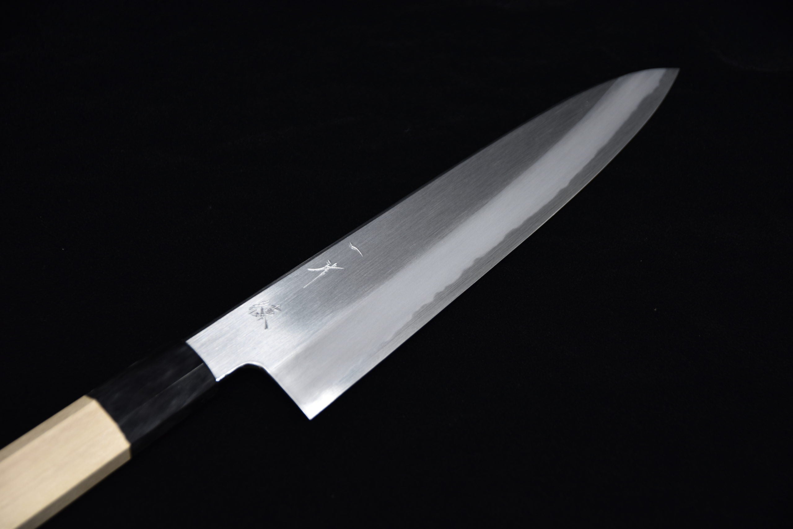 Hitohira Kikuchiyo Ren Shirogami #2 Gyuto 210mm Ho Wood