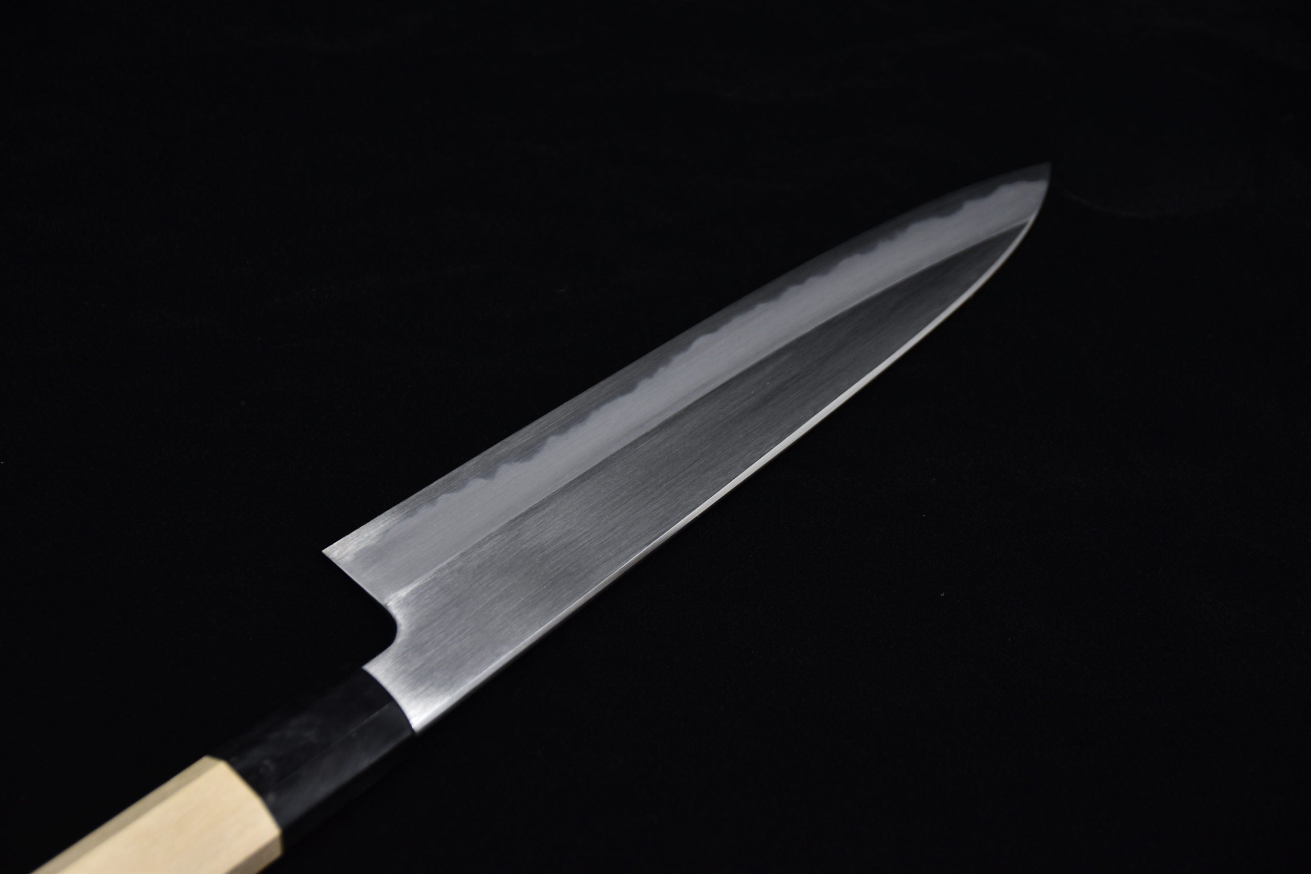 Hitohira Kikuchiyo Ren Shirogami #2 Gyuto 210mm Ho Wood