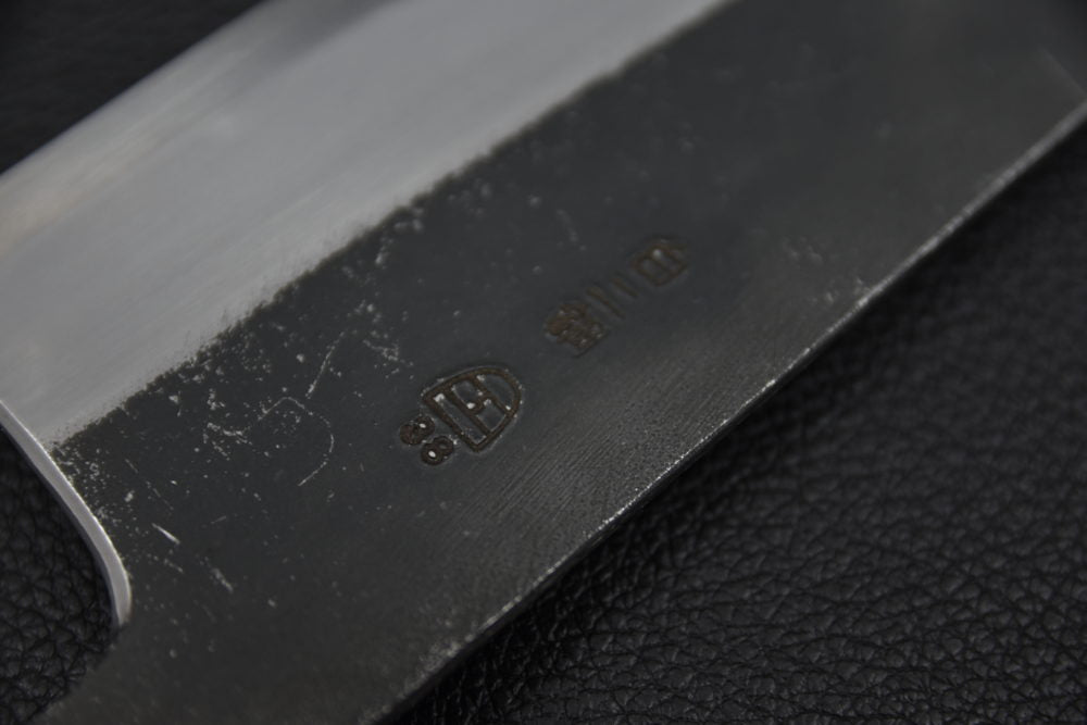 Hitohira Togashi Shirogami #2 Kurouchi Bunka 180mm Tagayasan